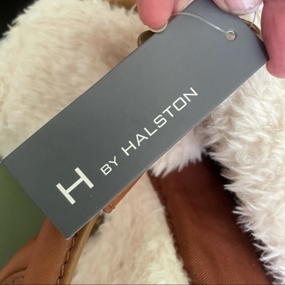 H by Halston NWT Suede & Fleece Shopper/Tote - Picture 10 of 11